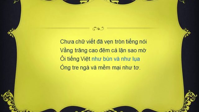 Bài thơ Tiếng Việt Lưu Quang Vũ - Tình yêu nước non, tiếng nói dân tộc